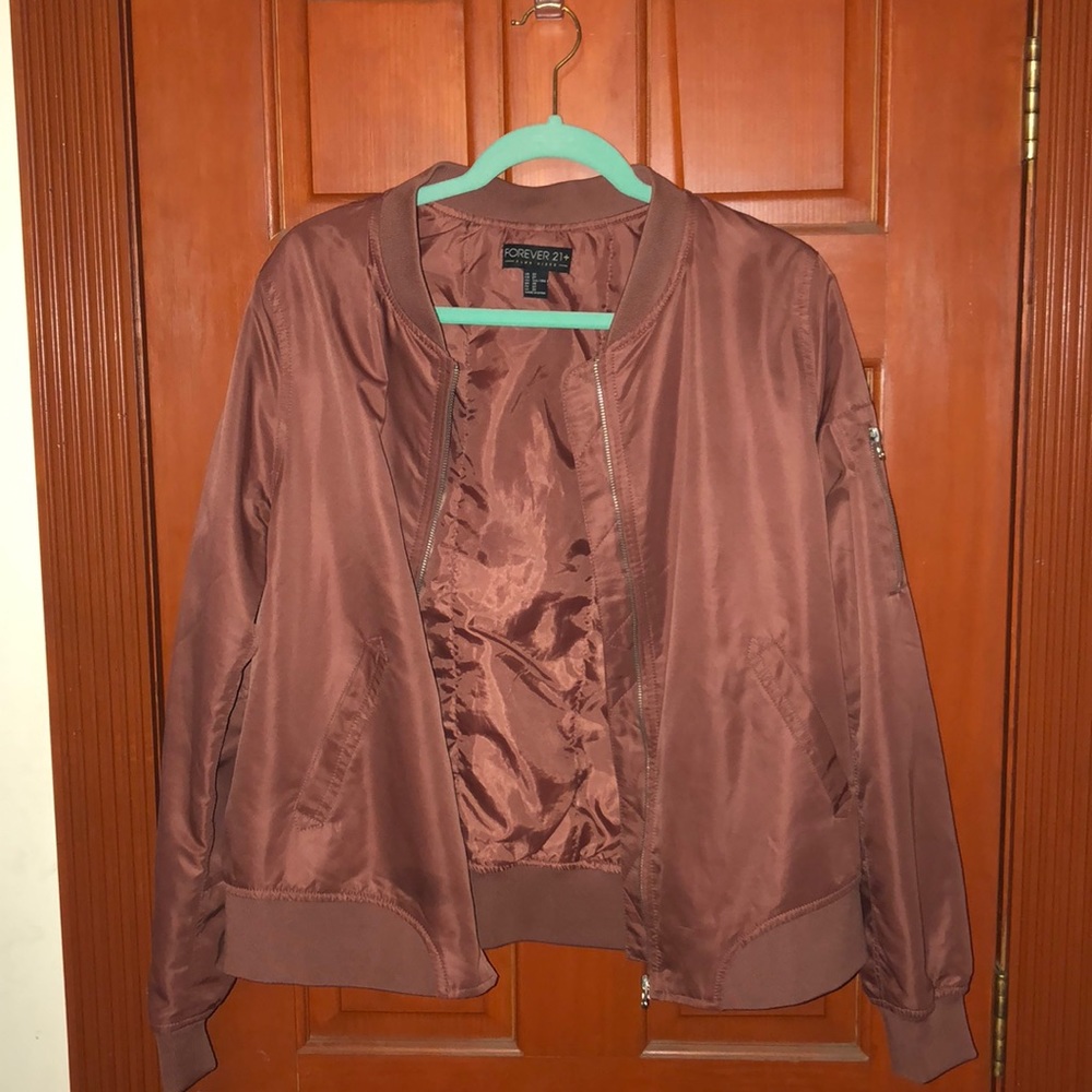 Rose Gold Bomber Jacket